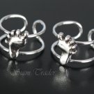 Sterling Silver Bare Feet Ear Cuffs CSS289