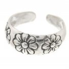 Sterling Silver Daisies Toe Ring TRSS11