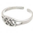 Sterling Silver Weave Toe Ring TRSS115