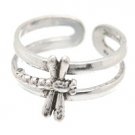 Sterling Silver Dragonfly Toe Ring TRSS116