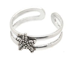Sterling Silver Starfish Toe Ring TRSS117