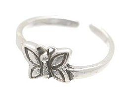 Sterling Silver - Butterfly - Toe Ring TRSS125
