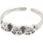 Sterling Silver - 3 Cats - Toe Ring TRSS126