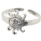 Sterling Silver - Smiling Sun - Toe Ring TRSS128