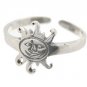 Sterling Silver - Smiling Sun - Toe Ring TRSS128