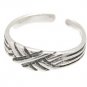 Sterling Silver - Thatched - Toe Ring TRSS129
