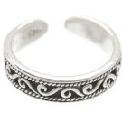 Sterling Silver - Curls - Toe Ring TRSS130