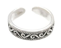 Sterling Silver - Curls - Toe Ring TRSS130