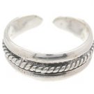 Sterling Silver - Rope - Toe Ring TRSS138