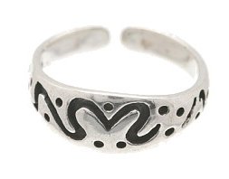 Sterling Silver - Modern Art - Toe Ring TRSS140
