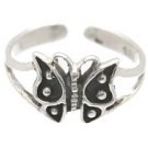 Sterling Silver - Monarch Butterfly - Toe Ring TRSS142