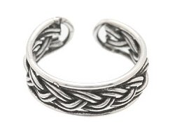 Sterling Silver - Braid Style 1 - Toe Ring TRSS144