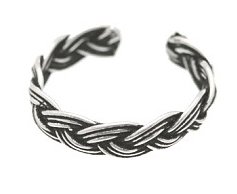 Sterling Silver - Braid Style 2 - Toe Ring TRSS145