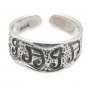 Sterling Silver - Musical Notes - Toe Ring TRSS156
