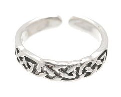 Sterling Silver - Loose Braid - Toe Ring TRSS159