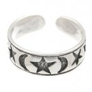 Sterling Silver - Stars & Moons - Toe Ring TRSS17