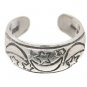 Sterling Silver - Etched Moons & Stars - Toe Ring TRSS27