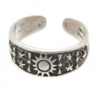 Sterling Silver - Sun & Stars - Toe Ring TRSS3