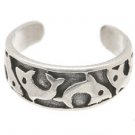Sterling Silver - Dolphins - Toe Ring TRSS30