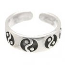 Sterling Silver - Yin & Yang Imprint - Toe Ring TRSS38