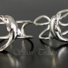 Sterling Silver Dolphin Ear Cuffs CSS286