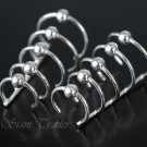 Sterling Silver - 5 Loop and Ball - Ear Cuffs CSS366