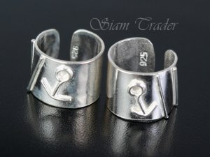 Sterling Silver - Anchor - Ear Cuffs AESS1271