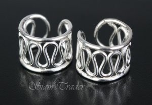 Sterling Silver - Flowing Thread - Ear Cuffs CSS171