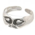 Sterling Silver - Big Eyes w/ Face - Toe Ring TRSS51