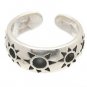 Sterling Silver -Imprinted Suns - Toe Ring TRSS6