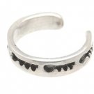 Sterling Silver -Imprinted Keys - Toe Ring TRSS61