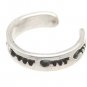 Sterling Silver -Imprinted Keys - Toe Ring TRSS61