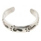 Sterling Silver - Footprints - Toe Ring TRSS71