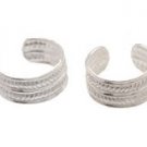 Sterling Silver Double Rope Ear Cuffs AESS1275