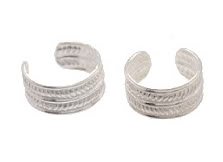 Sterling Silver Double Rope Ear Cuffs AESS1275