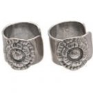 Sterling Silver Large Flower Ear Cuffs AESS1281