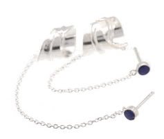Sterling Silver Earring / Ear Cuff Combo AESS1287