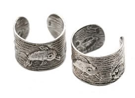 Sterling Silver Fish Ear Cuffs AESS1627