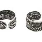 Sterling Silver small Rose Ear Cuffs CSS131