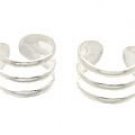 Sterling Silver Three Ring Ear Cuffs CSS170