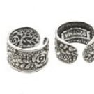Sterling Silver Small Rose Ear Cuffs CSS137B