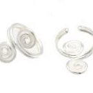 Sterling Silver Two Spirals Ear Cuffs CSS174