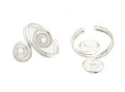 Sterling Silver Two Spirals Ear Cuffs CSS174