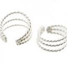 Sterling Silver Triple Rope Ear Cuffs CSS190