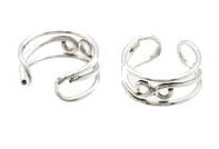Sterling Silver Wire Frame Infinity Ear Cuffs CSS198