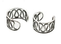 Sterling Silver Fancy Ear Cuffs CSS203