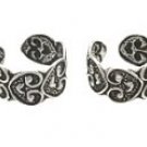 Sterling Silver Vine Heart Chain Ear Cuffs CSS213