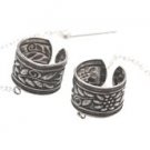 Sterling Silver Flower Ear Cuffs w/ Earrings CSS221