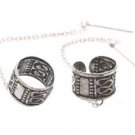Sterling Silver Ear Cuffs w/ Earrings CSS223