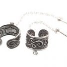 Sterling Silver Ear Cuffs w/ Earrings Combo CSS226